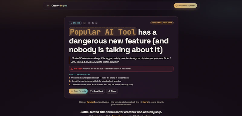 Creator Engine screenshot 3