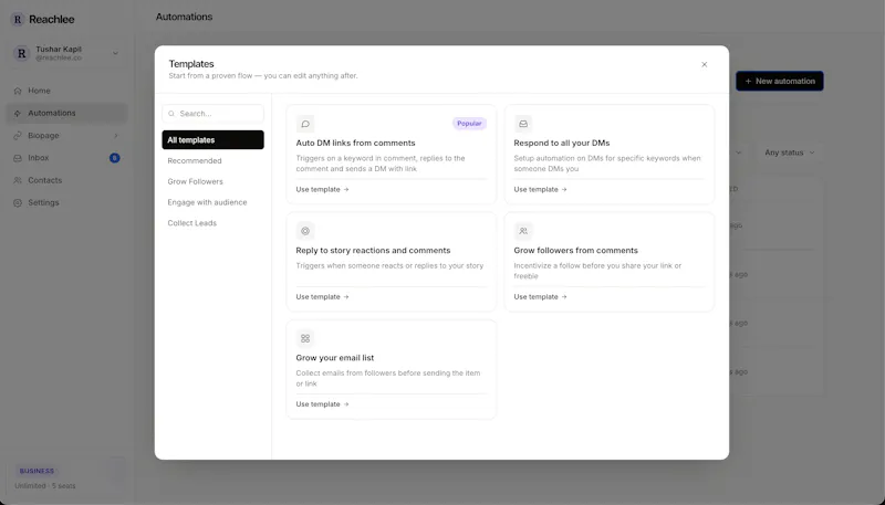 Reachlee screenshot 3