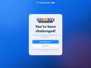 Facebook Data Game gallery image