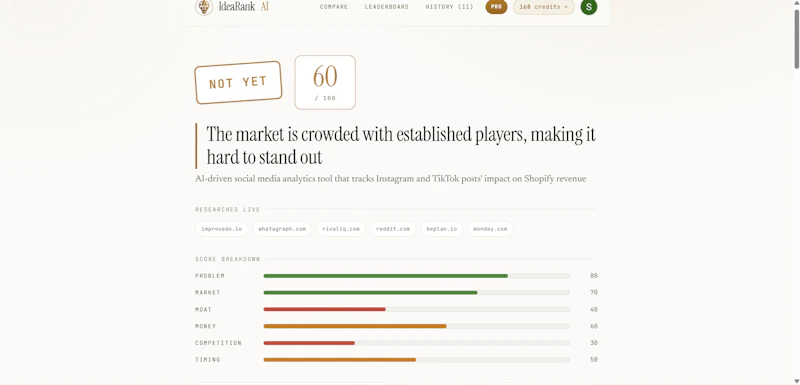 IdeaRank AI screenshot 3