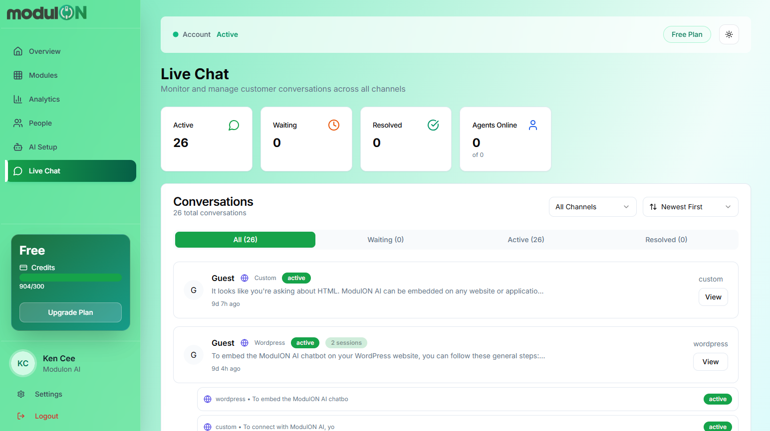 Modulon AI - Screenshot 5 showing product features and functionality