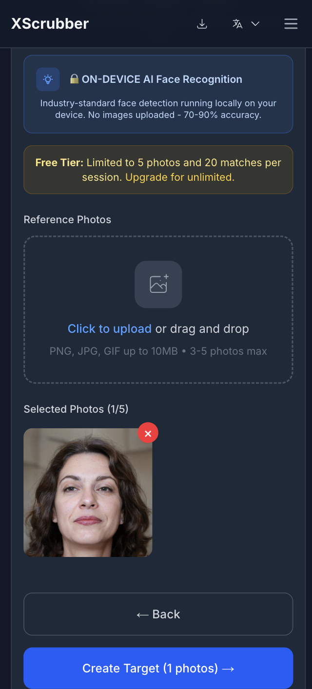 Média X-Scrubber - Déplacer ou supprimer des photos d'un ex de votre téléphone / appareil 2