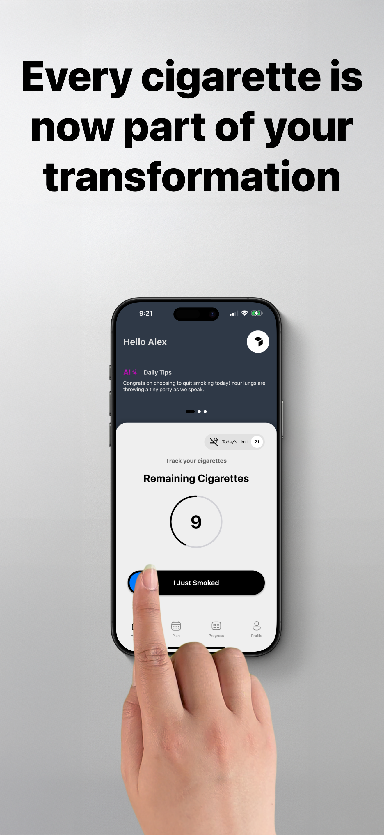 SmokeFree with your own plan - Smoke Free got a huge update with new functions and designs media 3