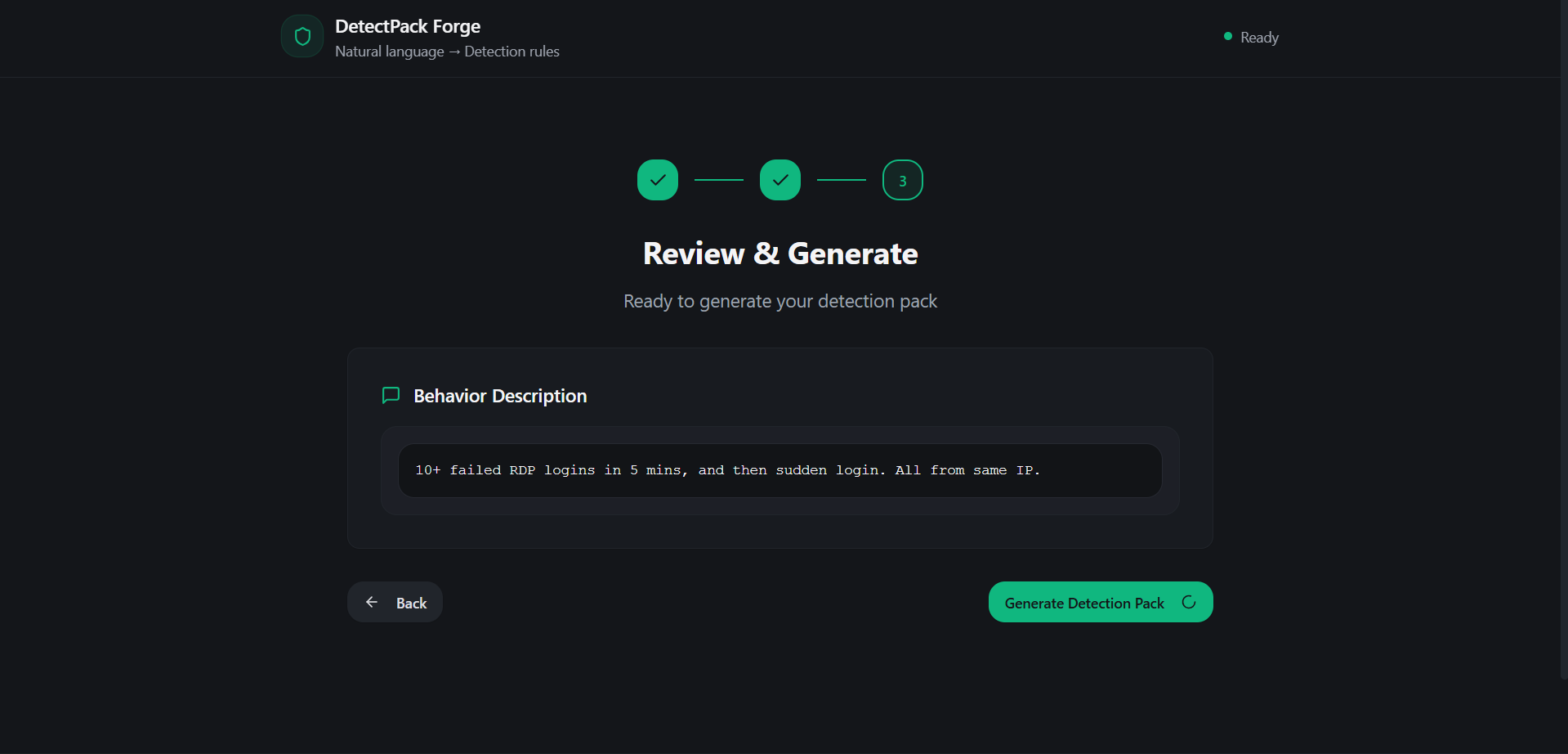 DetectPack Forge - あなたの言葉をルールメーカーに変えてください。メディア4