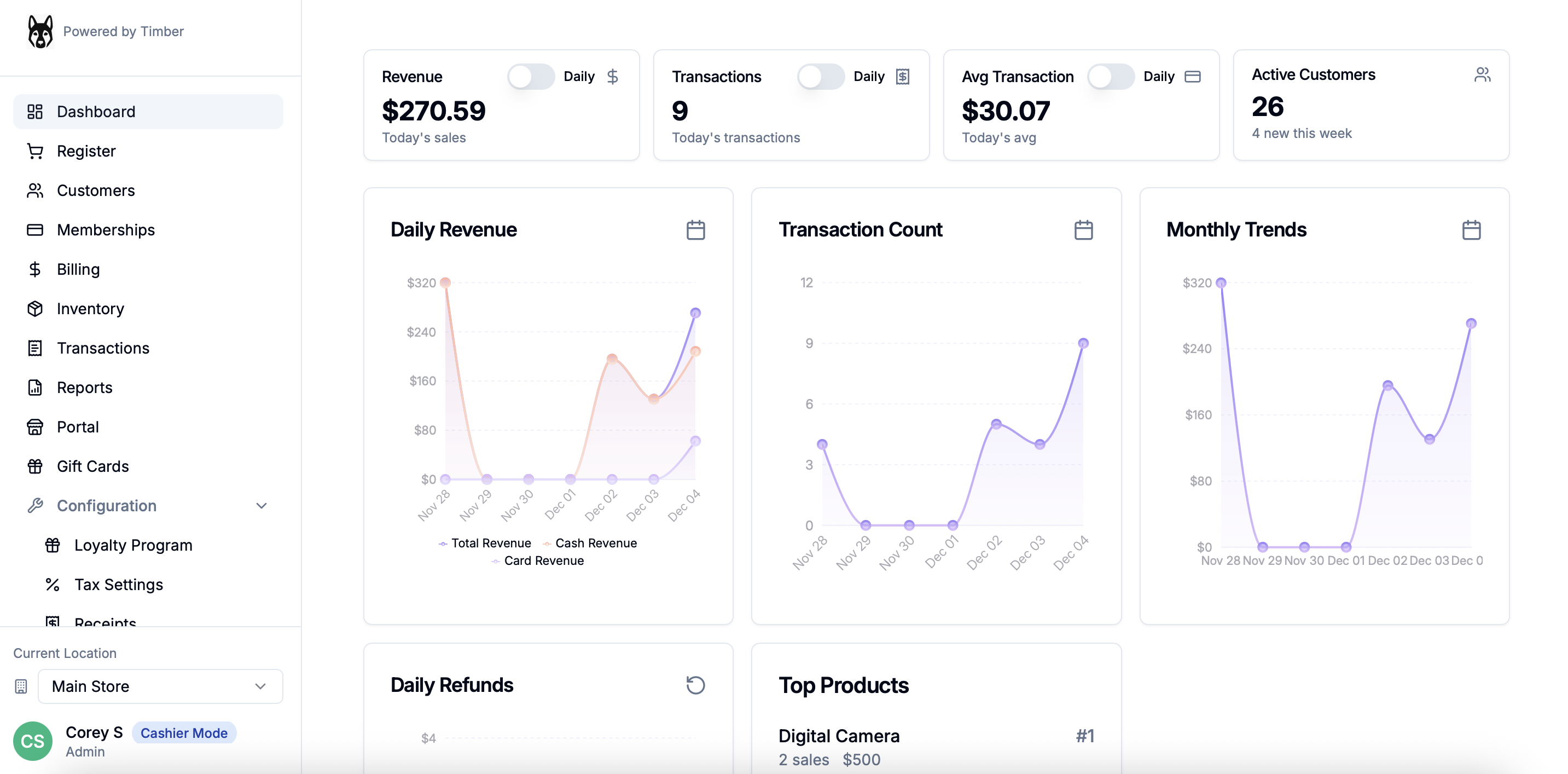 TimberPOS — A modern hardware-free POS gallery image