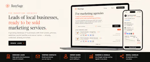 BusySage — Local business leads. gallery image