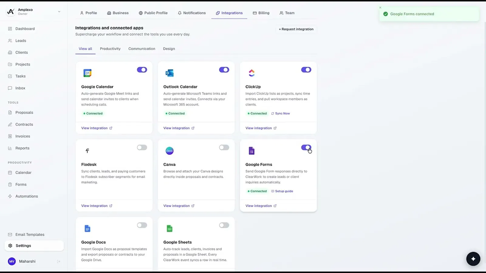 ClearWork screenshot 1 (video preview)