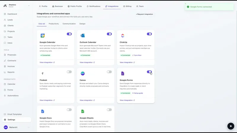 ClearWork screenshot 1 (video preview)