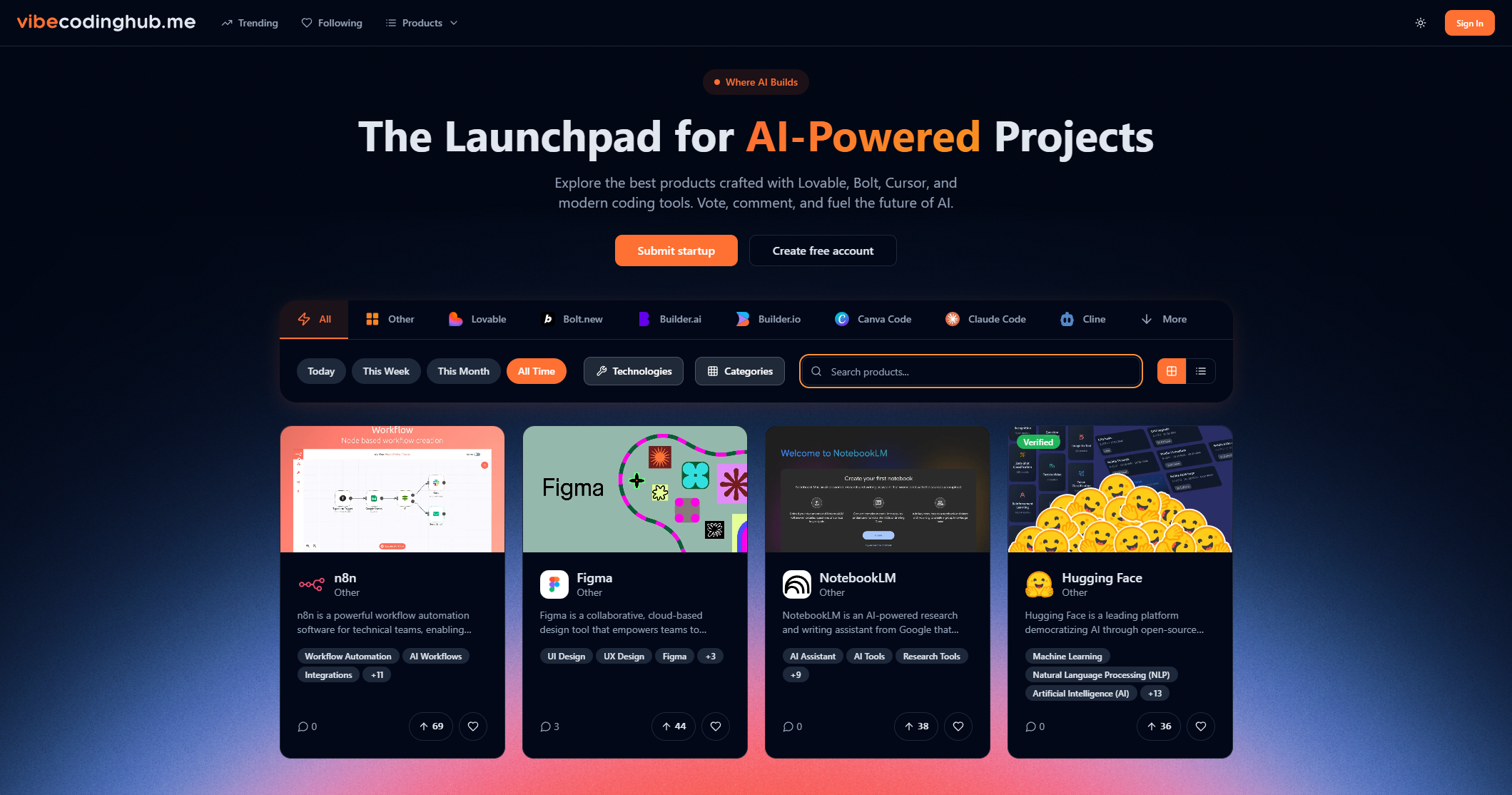 Vibe Coding Hub - Записка для проектов на основе AI и кодирования Vibe медиа 3