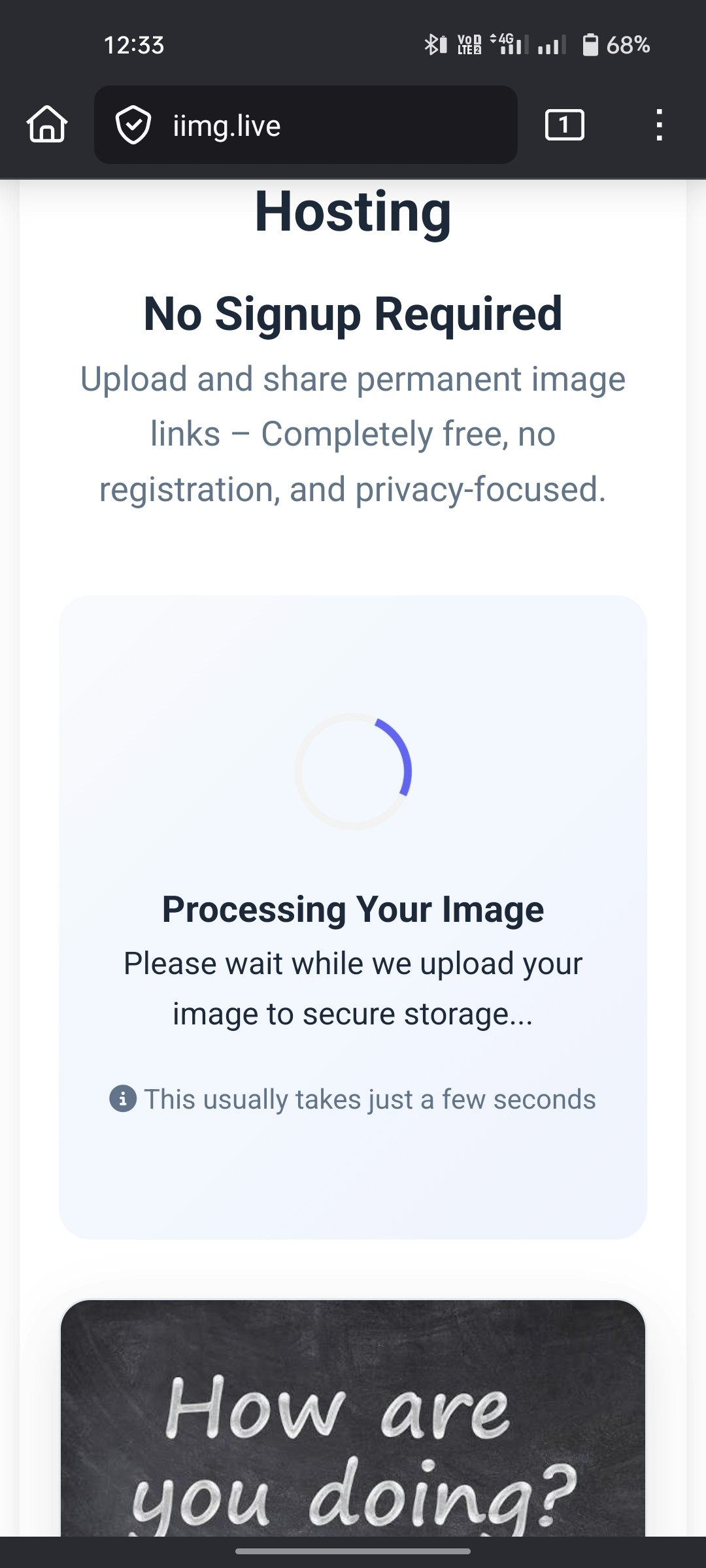 iimg.live - NoBS Anonymous Image Hosting - Screenshot 2 preview