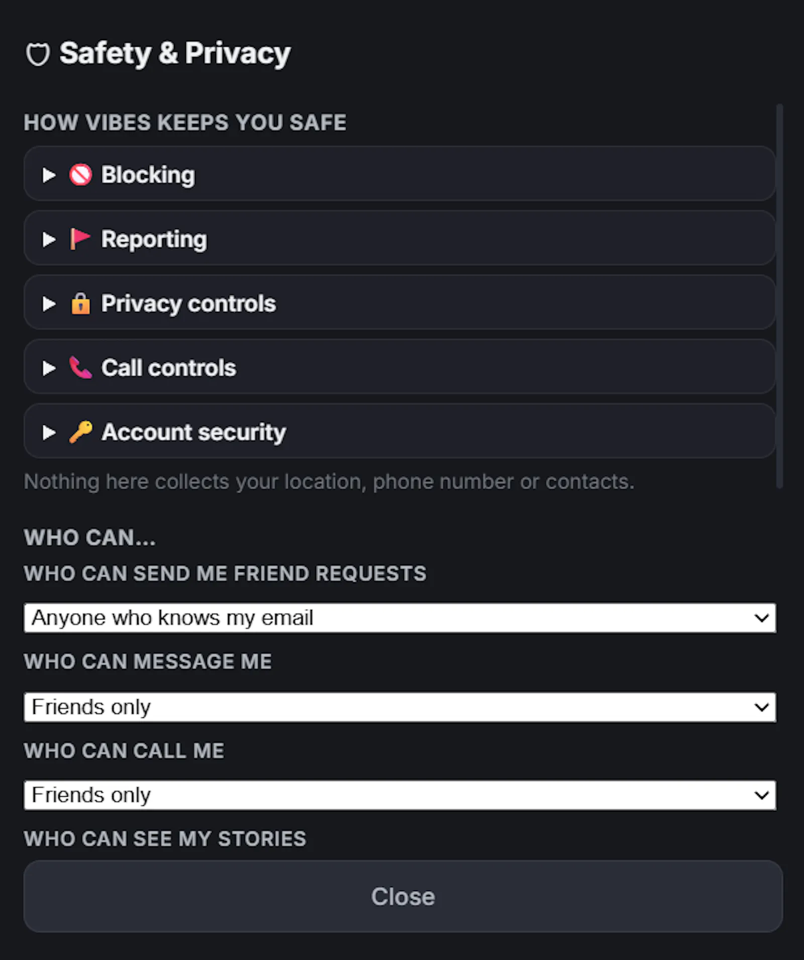 Vibes — Chat screenshot 7