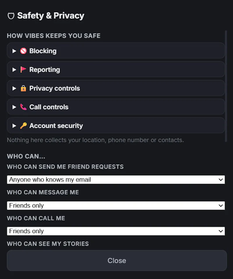 Vibes — Chat screenshot 7