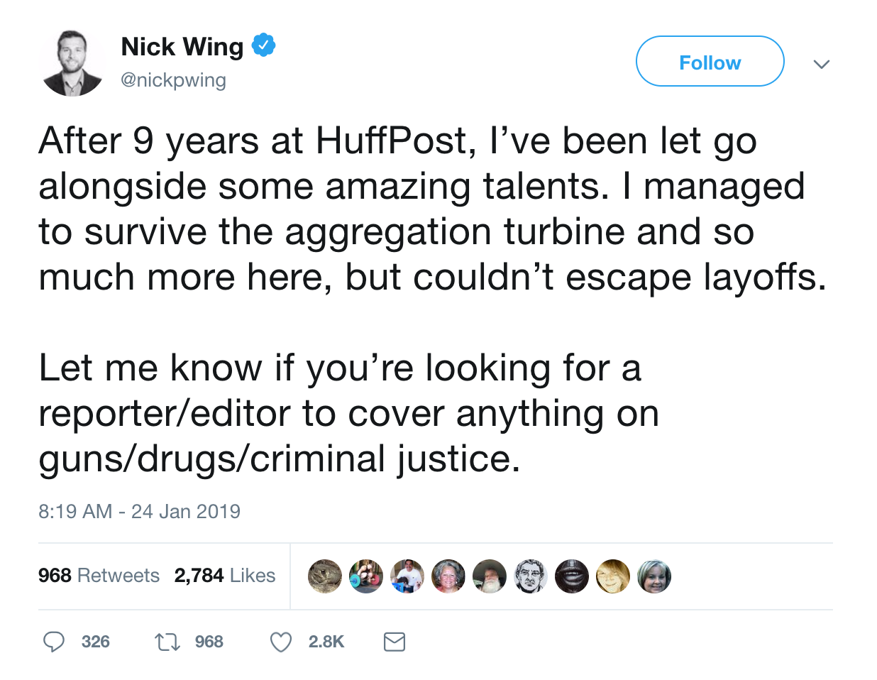 Hire Newly Laid-Off Huffington Post Editors gallery image