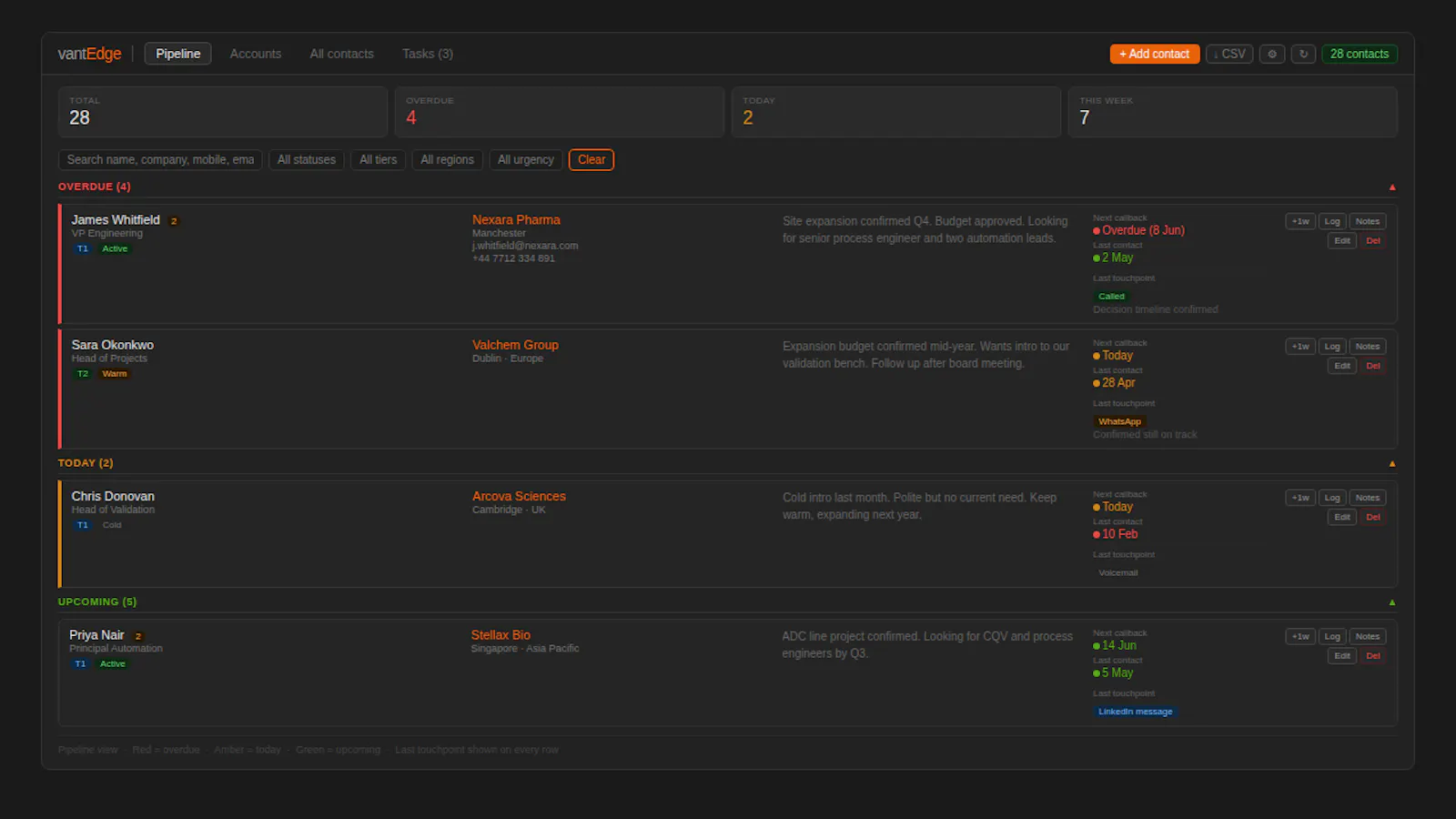 vantEdge screenshot 2