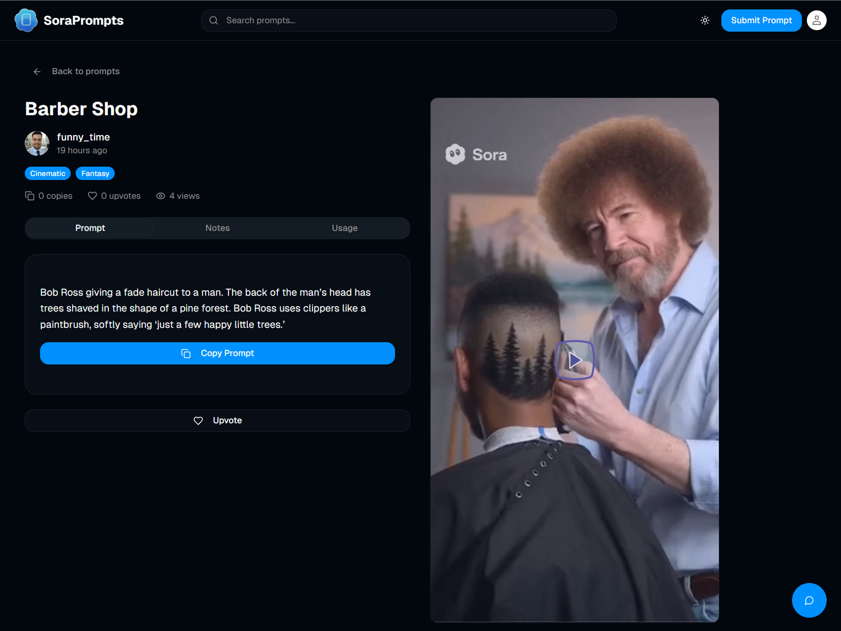 SoraPrompts gallery image