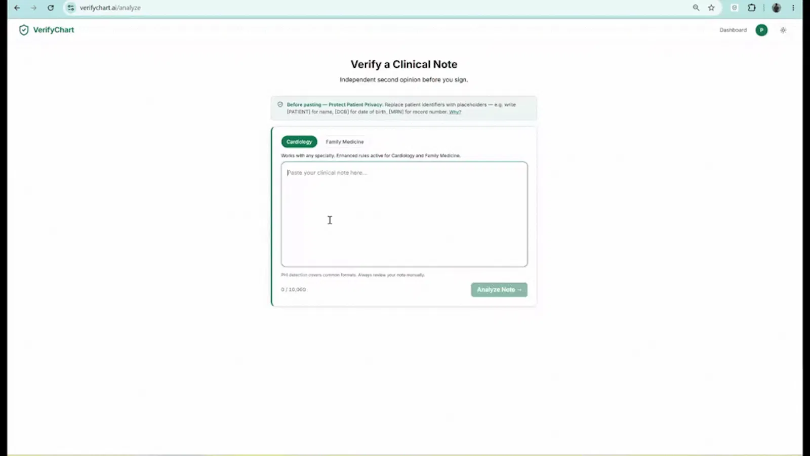 VerifyChart screenshot 1 (video preview)
