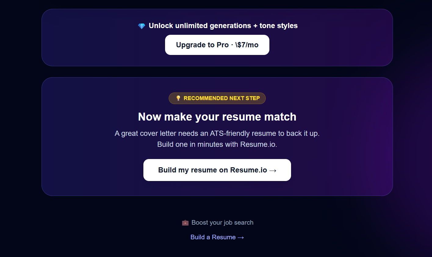 InstantCoverLetter.ai gallery image