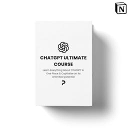 ChatGPT Ultimate Course