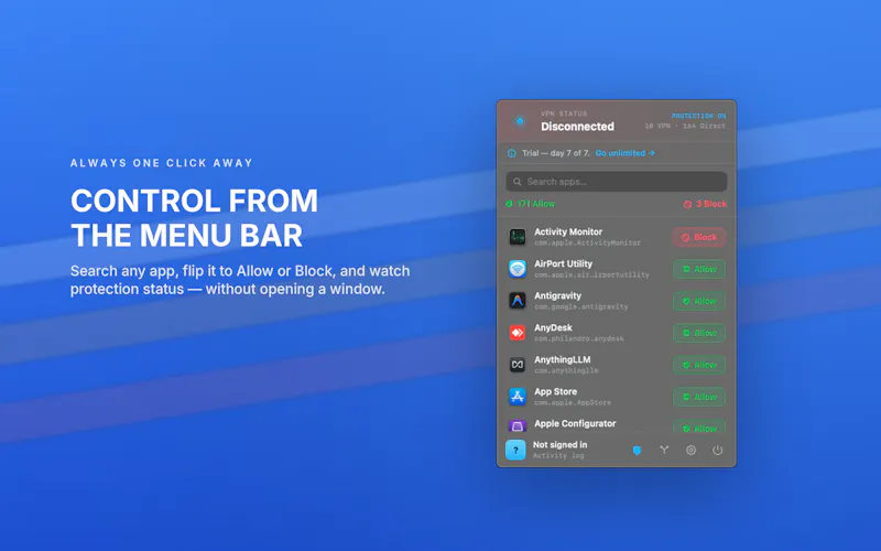 AppLanes - Per-App VPN Routing for Mac screenshot 6