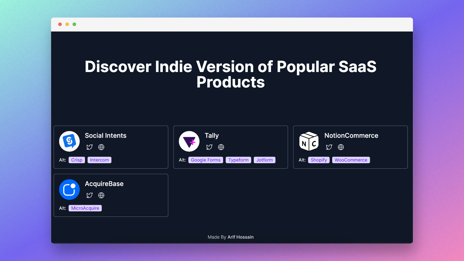 Indiehacks - Ontdek indie -versie van populaire SaaS -producten media 1