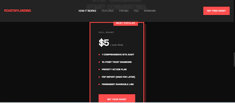 RoastMyLanding 2.0 screenshot 4