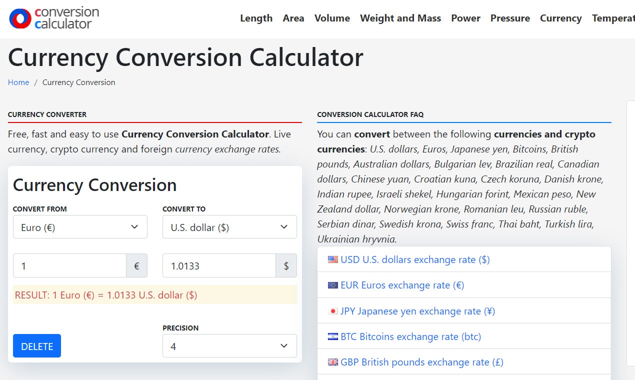 Conversion Calculator gallery image