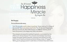 The 30 Second Happiness Miracle media 1