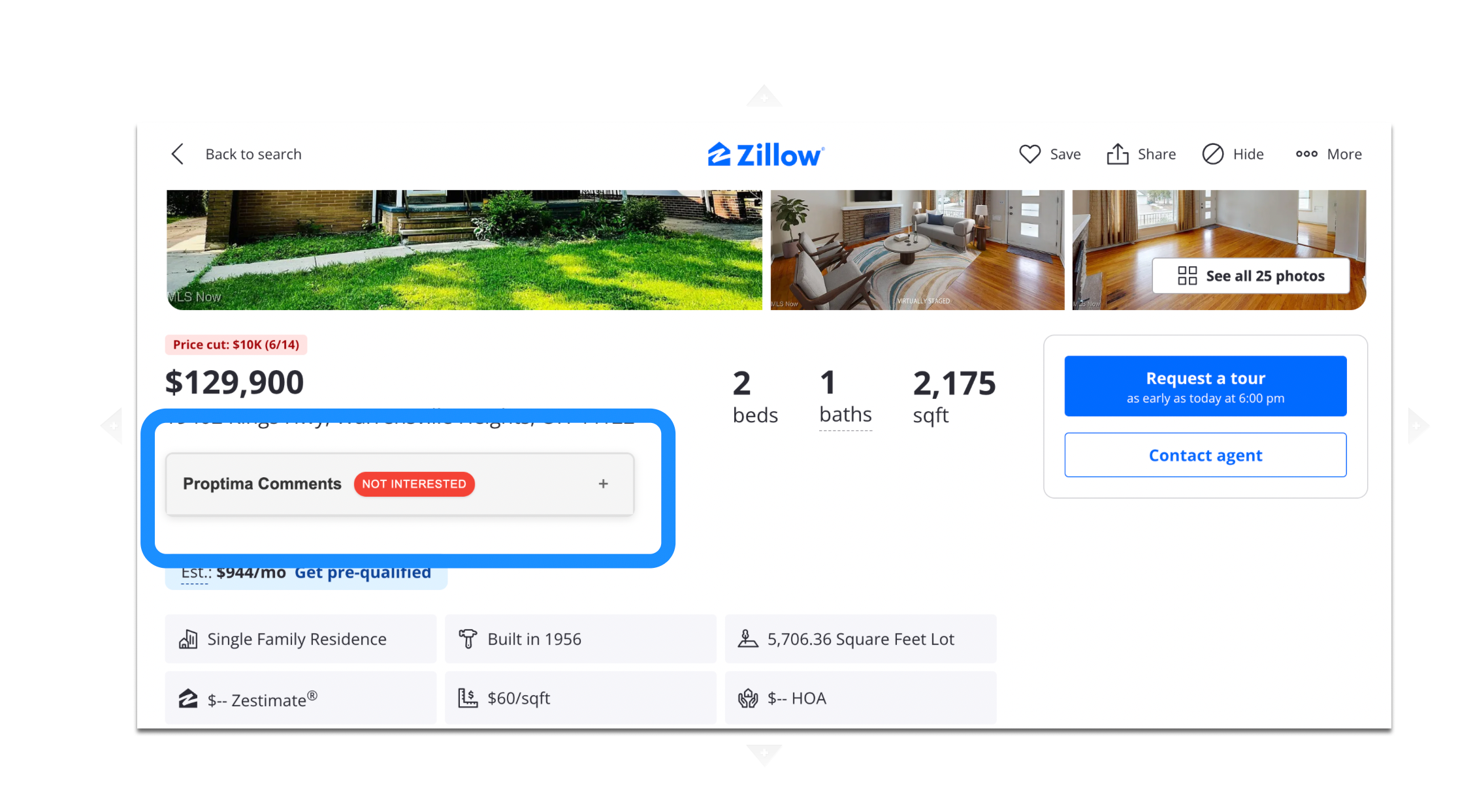 Property tracker for Zillow gallery image