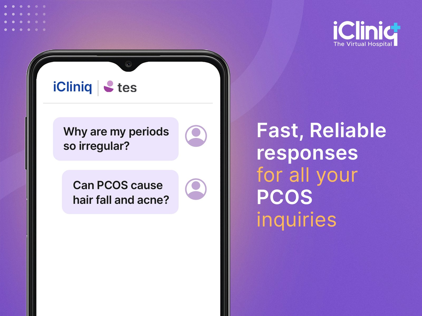 Media Icliniq TES - Pembantu PCOS AI - Dibuat oleh pakar perubatan 1