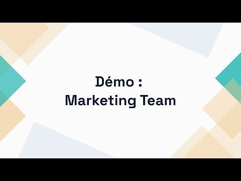 Modèle de notion d'équipe marketing