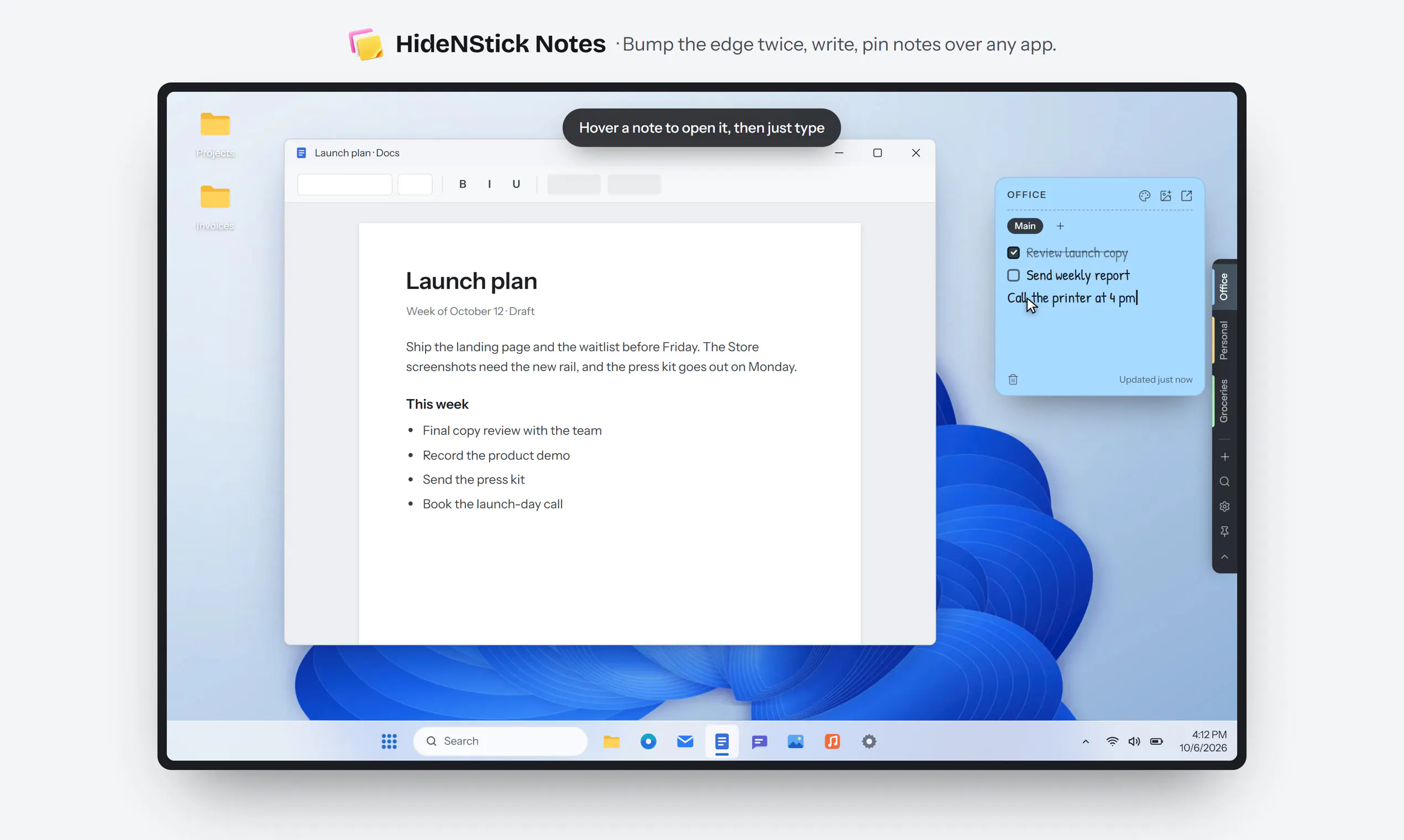 HideNStick Notes gallery image