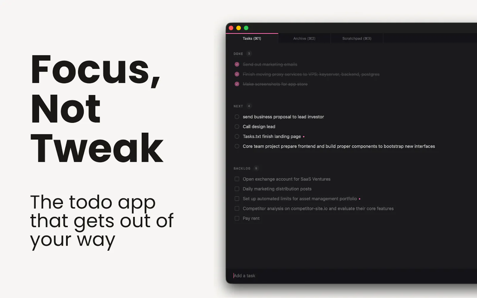 Tasks.txt screenshot 1