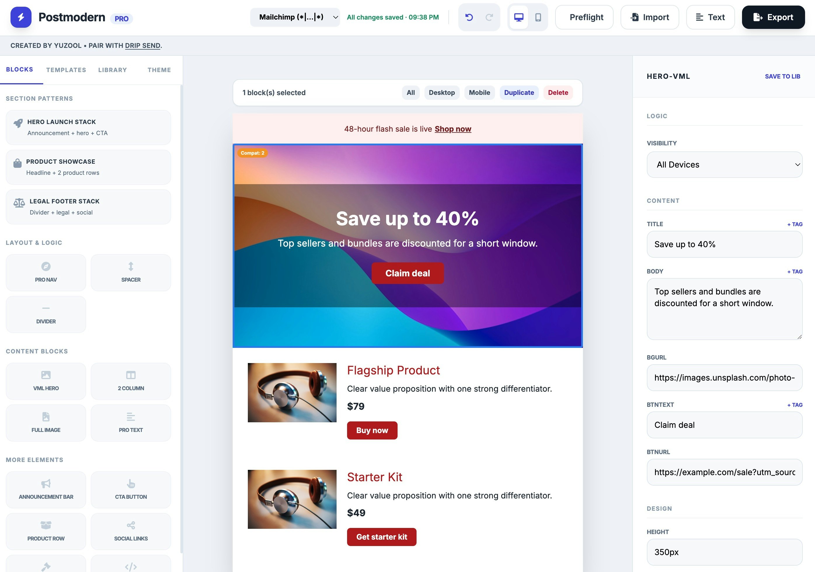Email Builder gallery image
