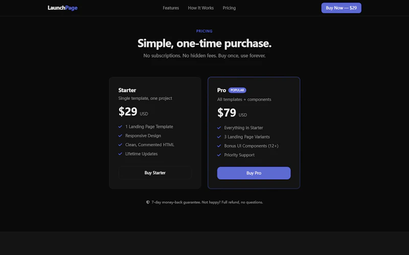 LaunchPage  screenshot 2