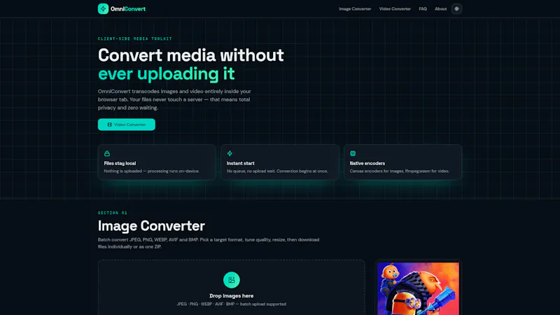 OmniConvert  image and video converter screenshot 1