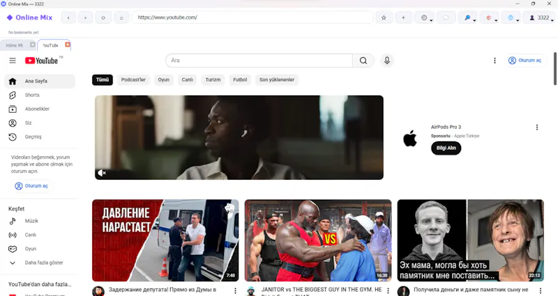 Online Mix — browser screenshot 2
