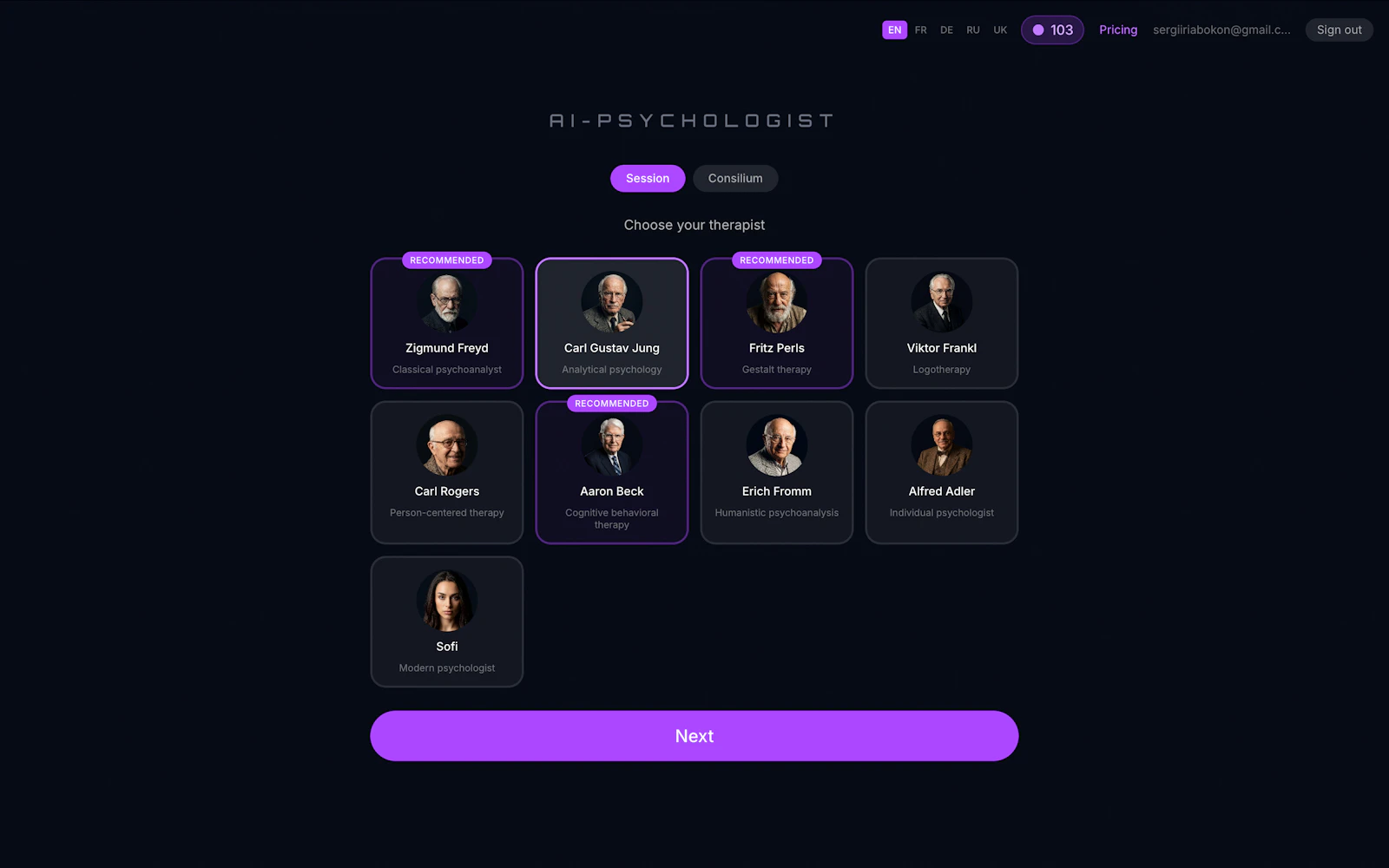 Ai Psychologist screenshot 1