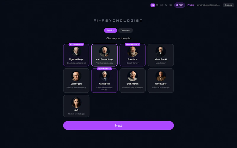 Ai Psychologist screenshot 1