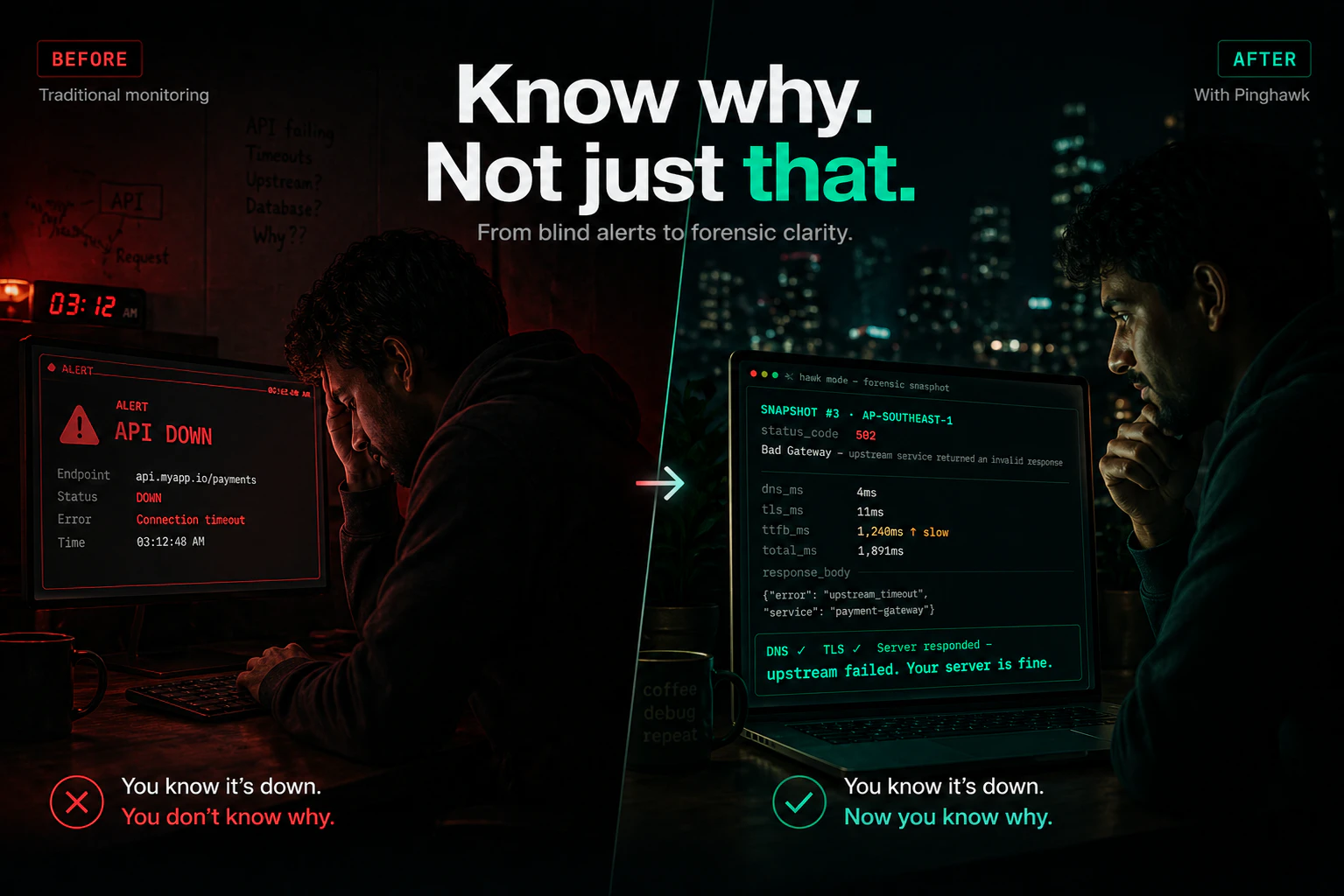 Pinghawk — Know Why APIs Break screenshot 1
