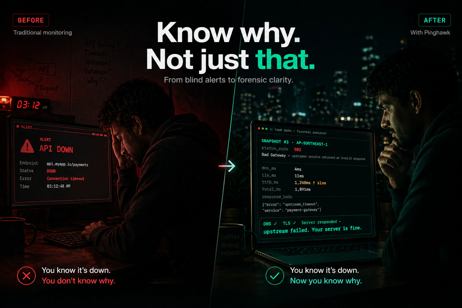 Pinghawk — Know Why APIs Break screenshot 2
