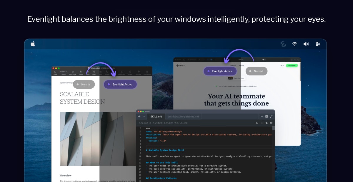 Evenlight - Screenshot 2 showing product features and functionality
