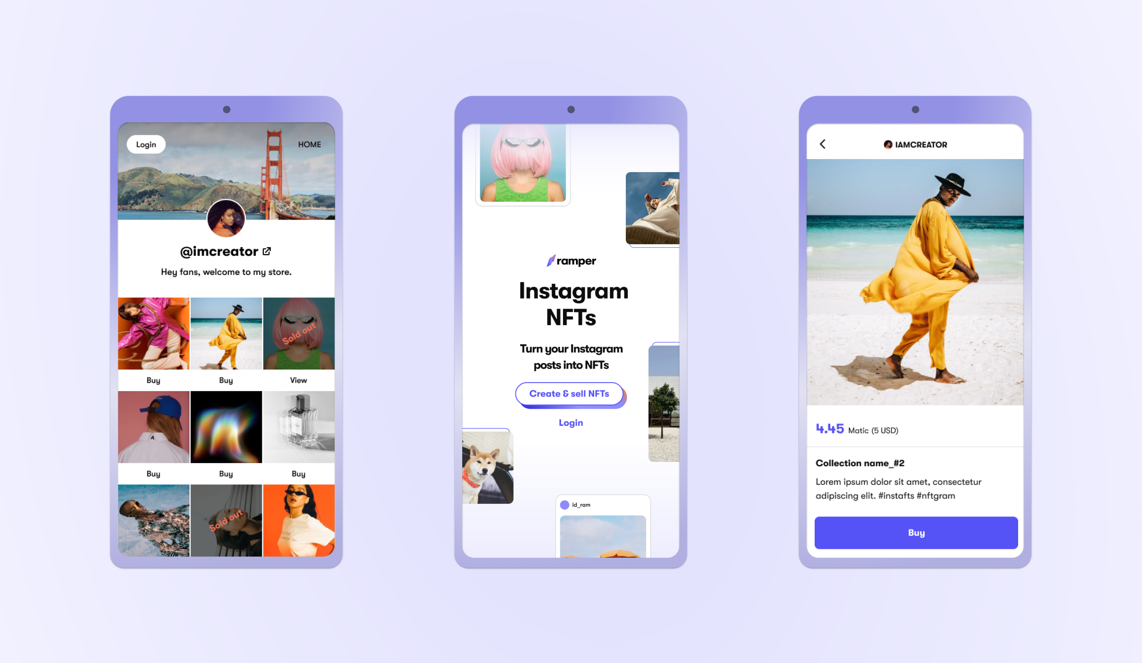 Instafts - Instagram 게시물을 즉시 판매 가능한 NFT로 전환하십시오 미디어 1