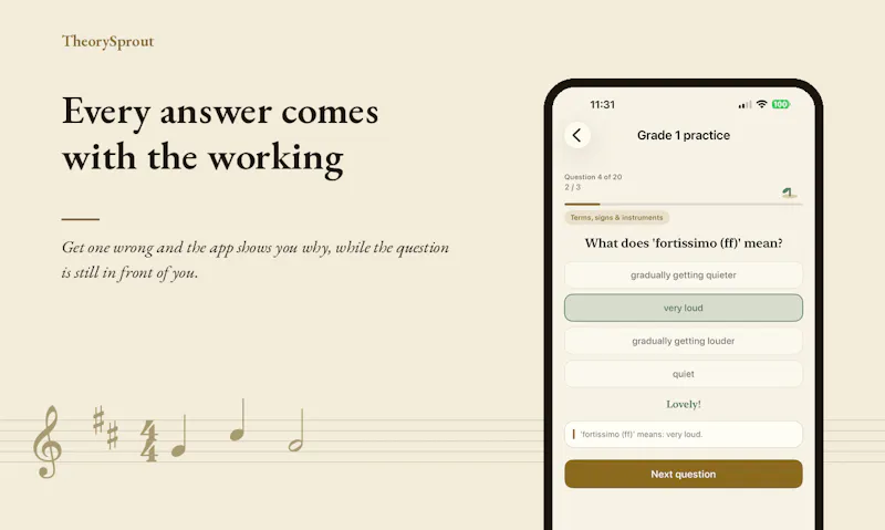 TheorySprout screenshot 2