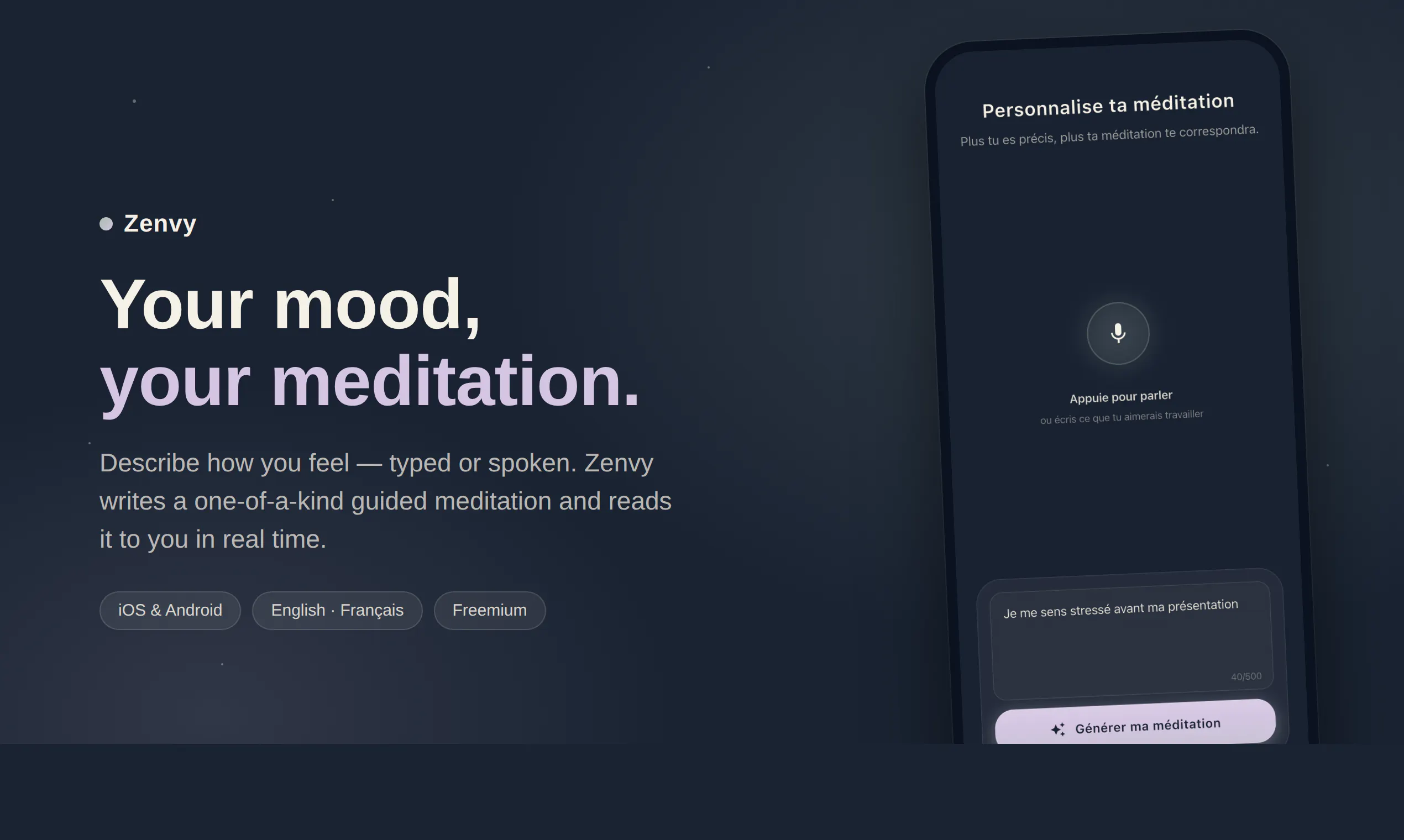 Zenvy - Meditation & Sleep screenshot 1
