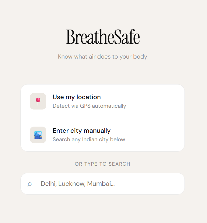 BreatheSafe - Product Hunt launch logo and brand identity