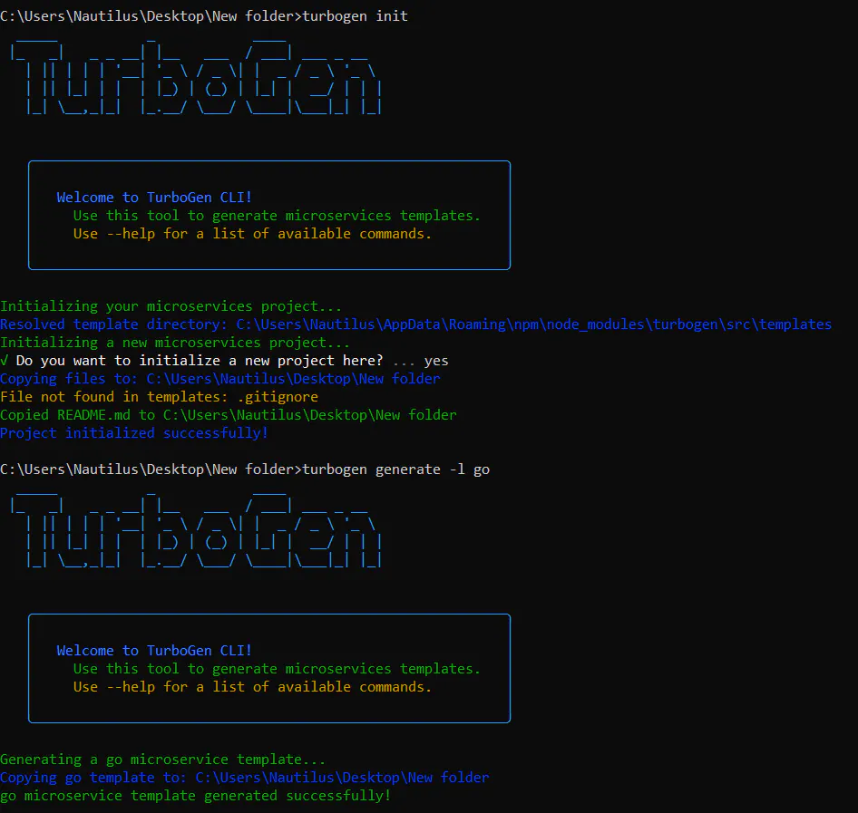 Turbogen-cli gallery image