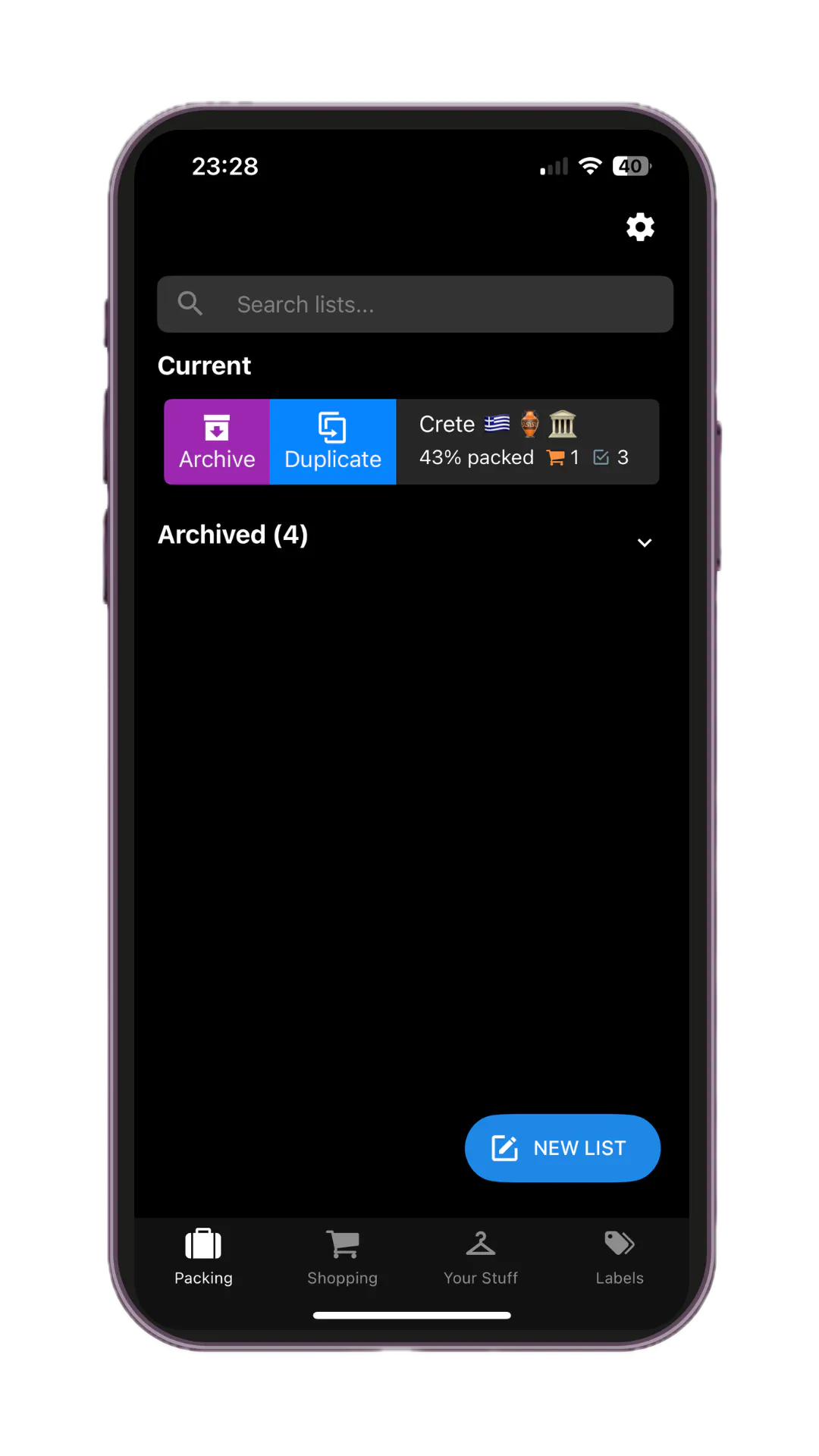 ezypack – packing checklists & to-dos gallery image