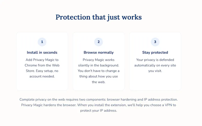 Privacy Magic screenshot 3