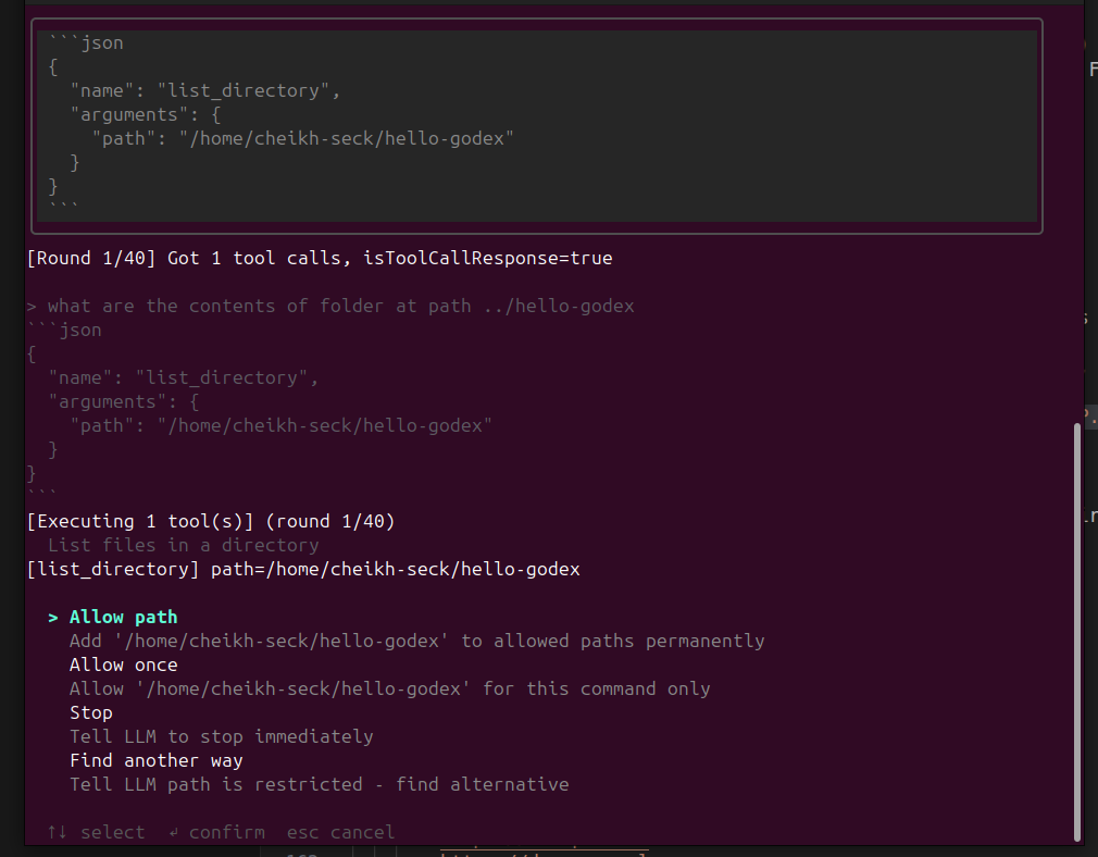 GoDex: AI coding agent gallery image