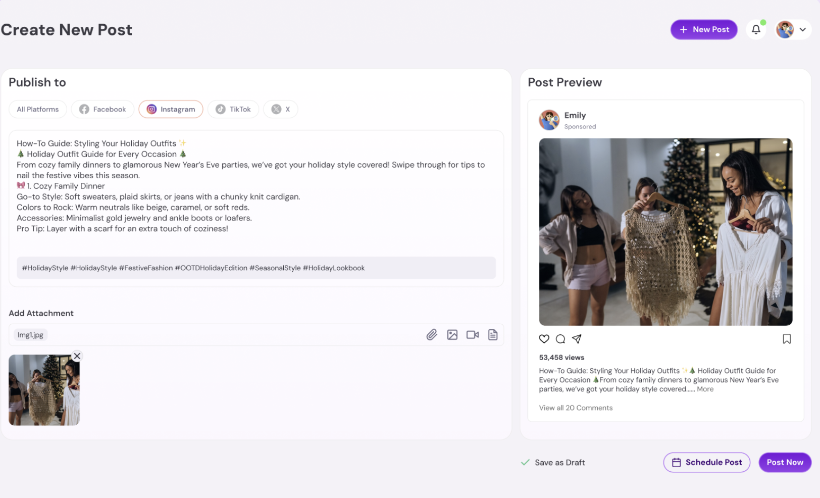 Grip - Beheer al uw behoeften op sociale media op één platform media 2